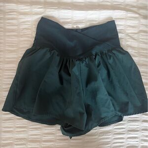 Dark Green High-Waisted Skirt